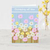 Carte À vos pensées (Fleur jaune)