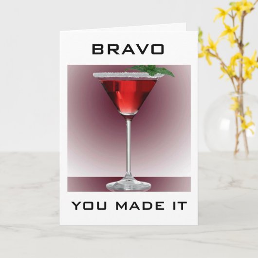 CARTE À VOTRE ÂGE - BOIRE QUELQUES-UNS POUR CÉLÉBRER (Fleur jaune)