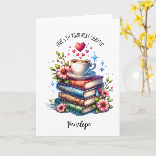 Carte À votre prochain chapitre (Fleur jaune)