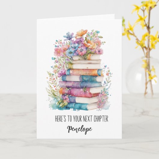 Carte À votre prochain chapitre (Fleur jaune)