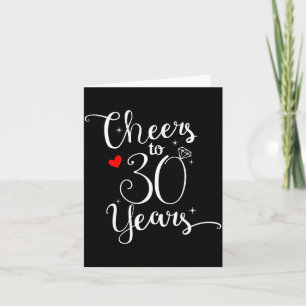 Carte À votre santé 30 Joyeux Anniversaire Épouse Œuvre