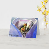 Carte "À VOTRE SANTÉ!" de Karen J. Layer (Fleur jaune)