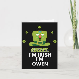 Carte À votre santé Je suis Irlandais Je suis Owen1 