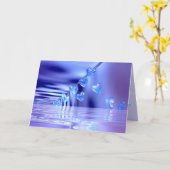 Carte À vous avec bleu (Fleur jaune)