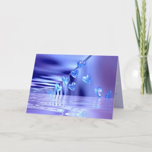 Carte À vous avec bleu (Devant)