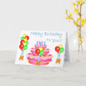 Carte À vous (joyeux anniversaire) (Fleur jaune)