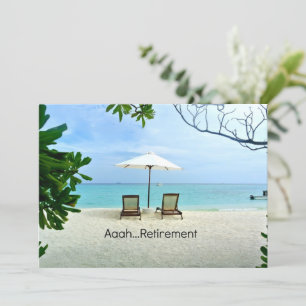 Carte Aaah...modèle de retraite