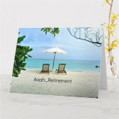 Carte Aaah...Retraite (Fleur jaune)