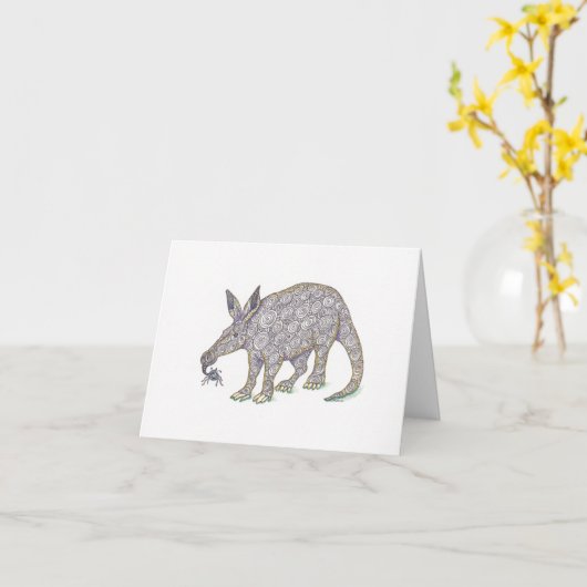 Carte Aardvark (Fleur jaune)