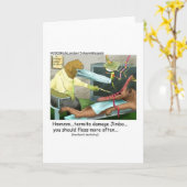 Carte Aardvark Dentistry Funny Toxits & Collectibles (Fleur jaune)