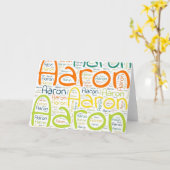 Carte Aaron (Fleur jaune)