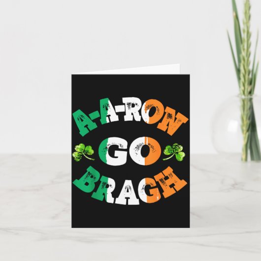 Carte Aaron Erin Go Bragh Shamrock St.patrick's Day (Devant)