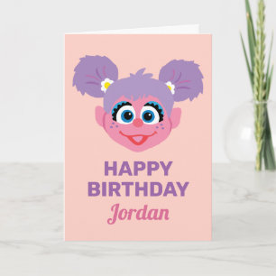 Carte Abby Cadabby Visage Fleur Joyeux Anniversaire