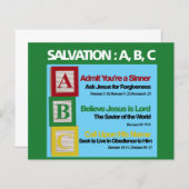 Carte ABC du salut (Devant / Derrière)