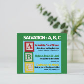 Carte ABC du salut (Debout devant)