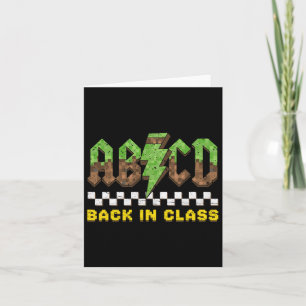 Carte Abcd Retour Au Cl Rock Retour à L'école Garçons Fi