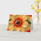 Carte Abee sur Dahlia (Fleur jaune)