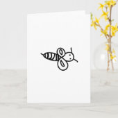 Carte abeille (Fleur jaune)
