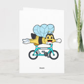 Carte Abeille à bicyclette (Dos)
