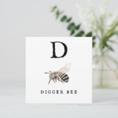 Carte Abeille à Digger "D" (Debout devant)