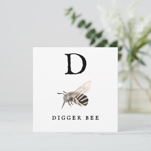 Carte Abeille à Digger "D" (Debout devant)