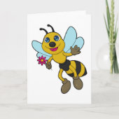 Carte Abeille à fleurs (Devant)