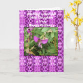 Carte Abeille à pas Fleur Fille Anniversaire (Fleur jaune)