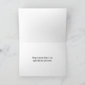 Carte Abeille aux fleurs violettes Allium Garden Anniver (Intérieur)