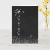 Carte abeille boursouflante sur fleur marguerite (Fleur jaune)
