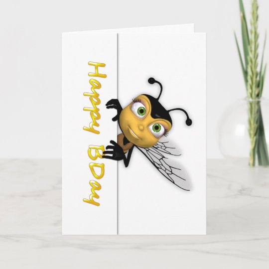 Carte Abeille De Miel De Joyeux Anniversaire Zazzle Be