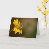 Carte Abeille de miel sur Fleur Jaune (Fleur jaune)