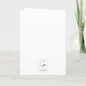 Carte Abeille en vol sur du trèfle blanc (Dos)
