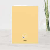 Carte Abeille et Fleur "Mémé à l'honneur" Félicitations (Dos)
