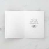 Carte Abeille et Fleur "Mémé à l'honneur" Félicitations (Intérieur)