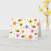 Carte Abeille & Fleurs (Fleur jaune)