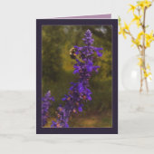Carte abeille & lavande (Fleur jaune)