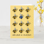 Carte Abeille-Lieve dans vous-même ! (Fleur jaune)