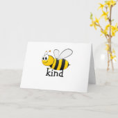 Carte Abeille mignonne (Fleur jaune)