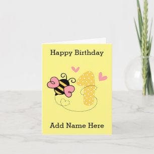 Carte Abeille un anniversaire
