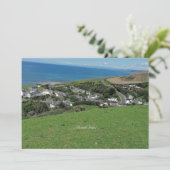 Carte Aberath, village du Pays de Galles, (Debout devant)