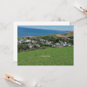 Carte Aberath, village du Pays de Galles, (Devant/Arrière en situation)