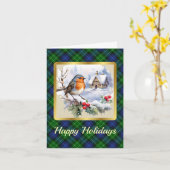 Carte Abercrombie Crest/Tartan avec Robin Smas personnal (Fleur jaune)