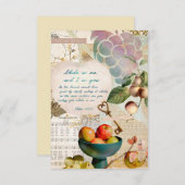 Carte Abide in Me Fruitative Faith (Devant / Derrière)