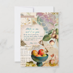 Carte Abide in Me Fruitative Faith