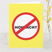 Carte Abolir la monarchie (Fleur jaune)