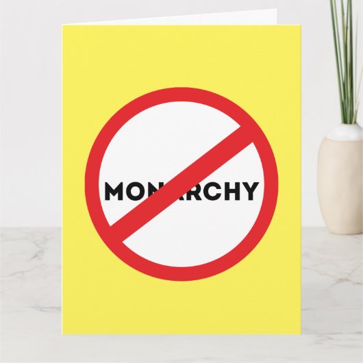 Carte Abolir la monarchie (Devant)
