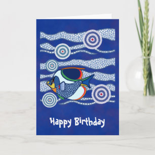 Carte Aboriginal Fish Greetings 3