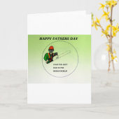Carte Aborist Tree surgeon Fathers Day. (Fleur jaune)