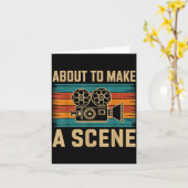 Carte About To Make A Scene Filmmaking Filmmaker  (Fleur jaune)
