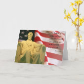 Carte Abraham Lincoln (Fleur jaune)